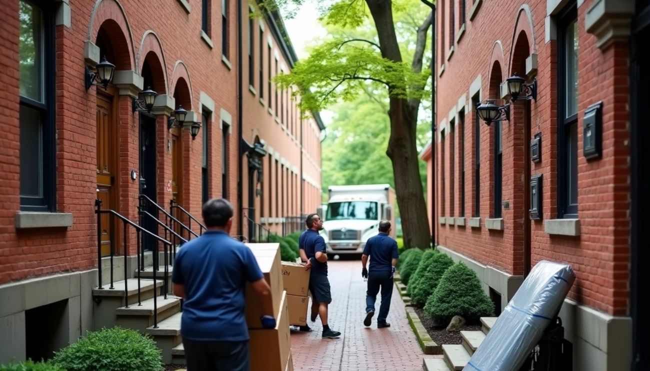 Moving into a Brighton, MA Brick Courtyard Apartment: Access Hacks for Long-Carry Moves